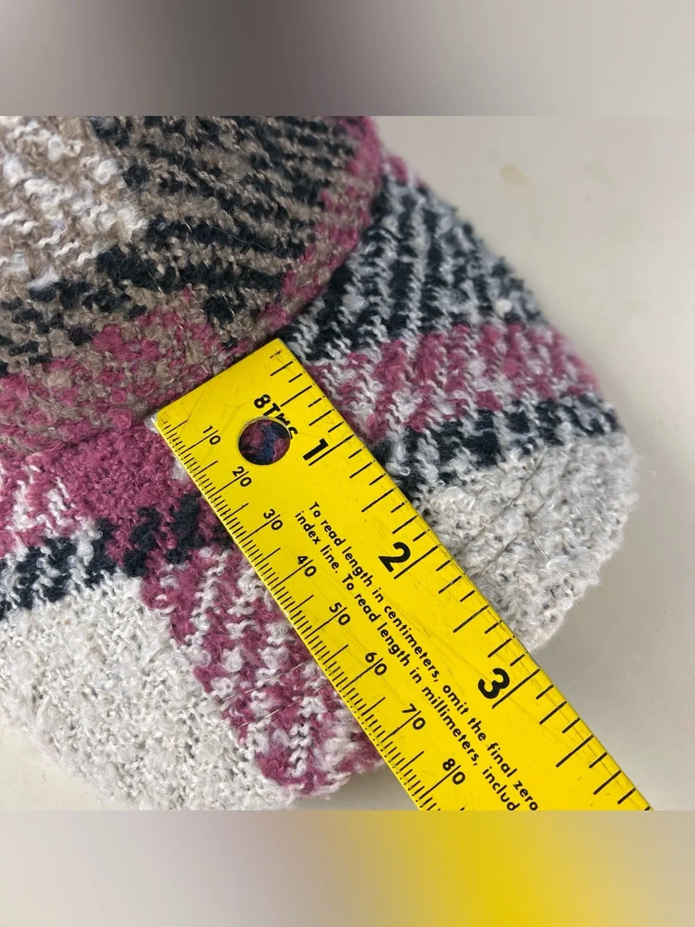 David And Young Plaid Tweed Flannel Hat Cap Adjustable Women’s